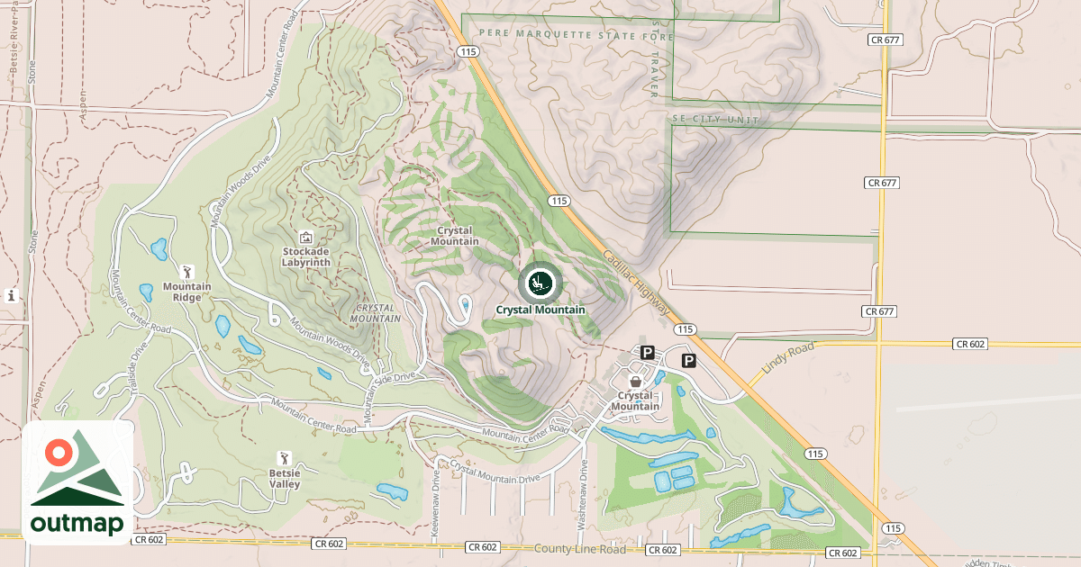 Map of Crystal Mountain