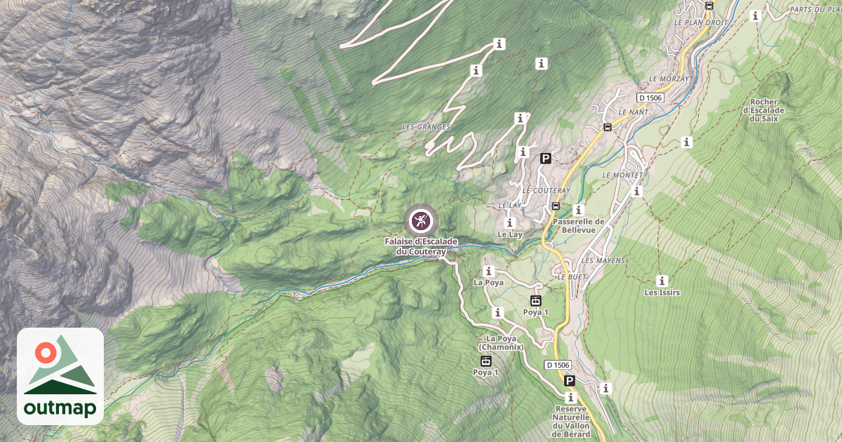 Map of Falaise d'Escalade du Couteray