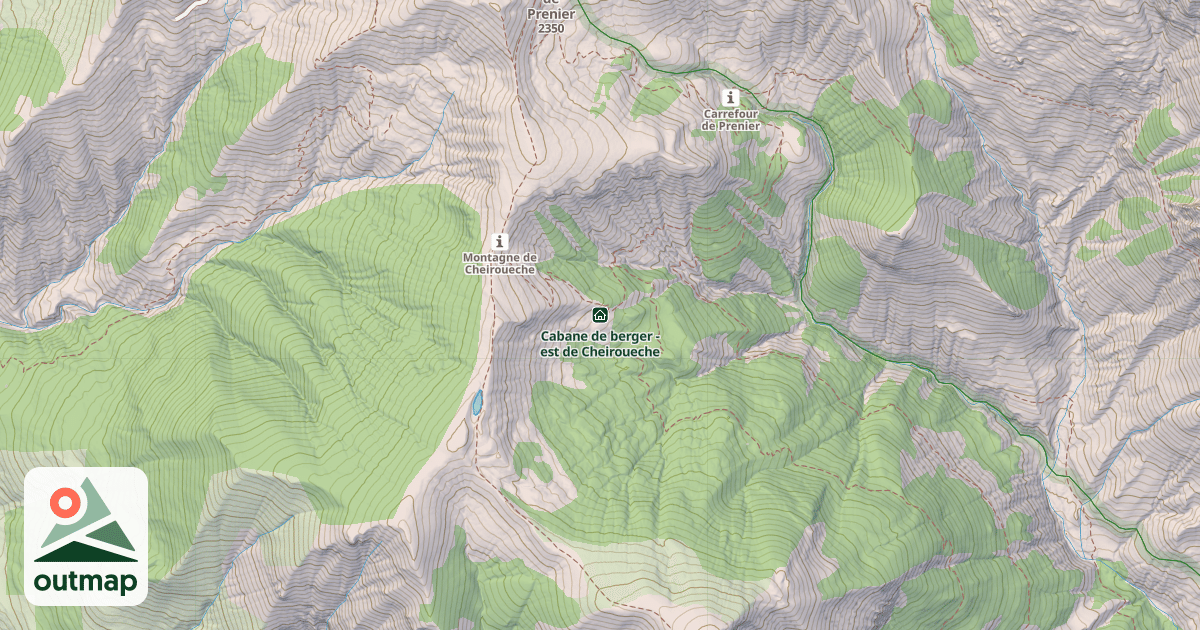 Map of Cabane de berger - est de Cheiroueche