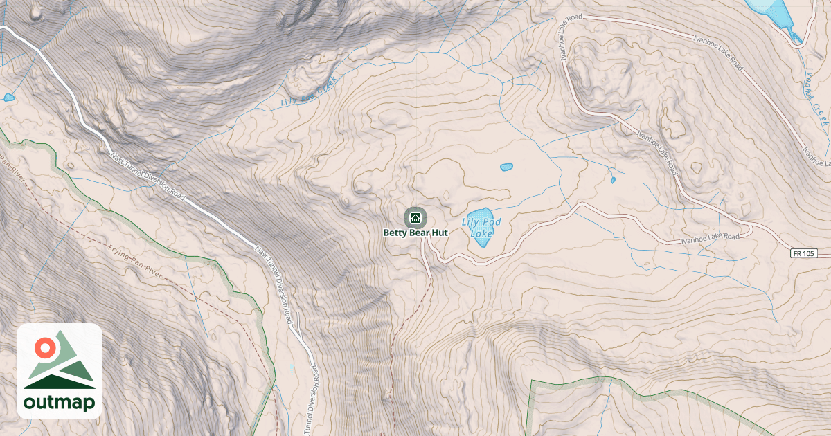 Map of Betty Bear Hut