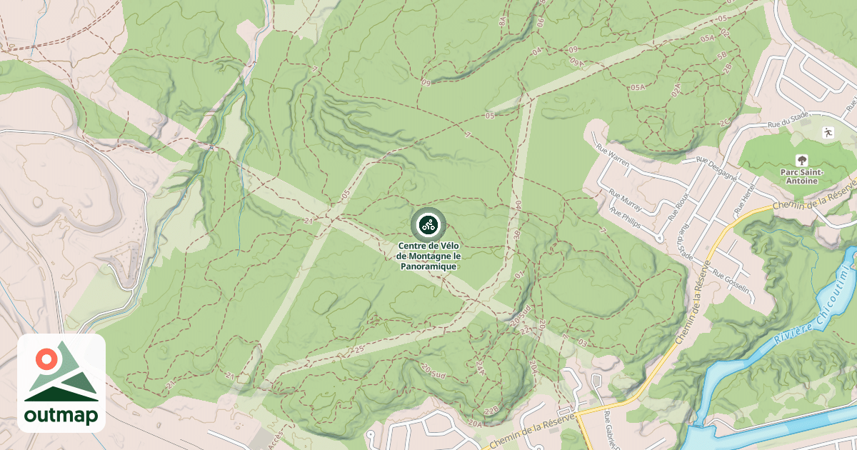 Map of Centre de Vélo de Montagne le Panoramique