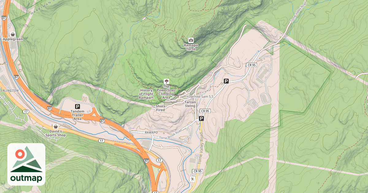Map of Yosemite Sam
