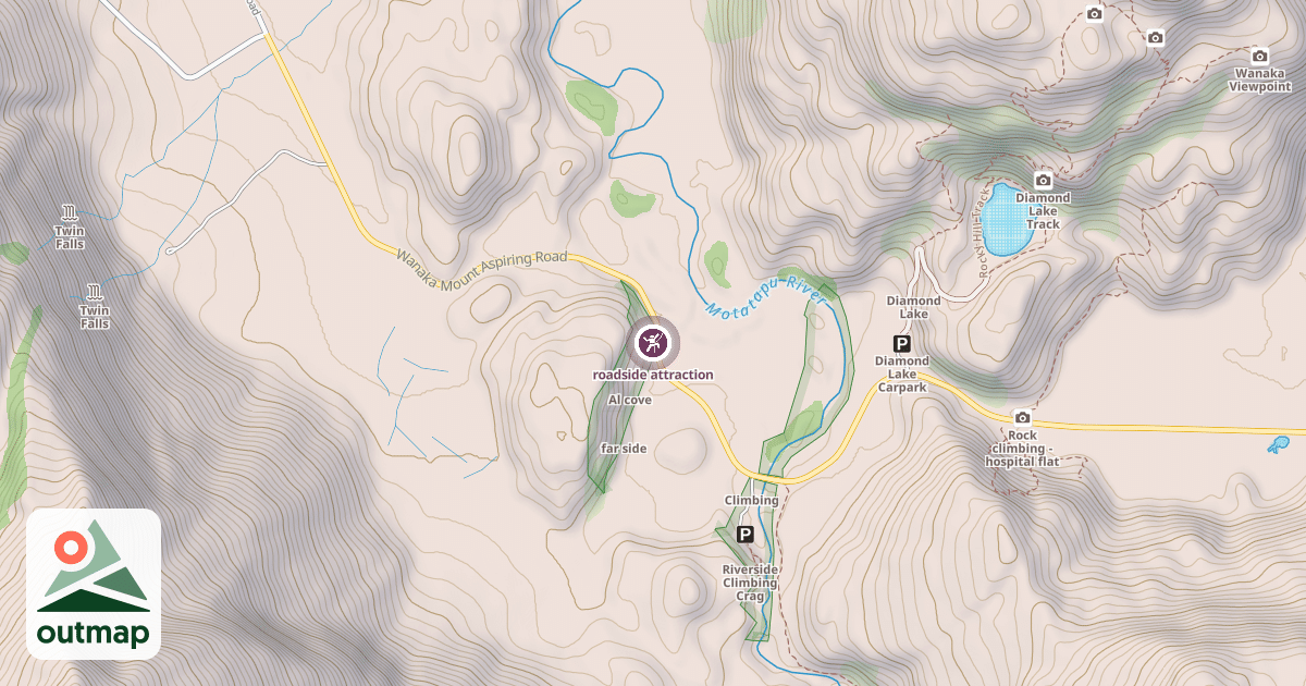 Map of roadside attraction