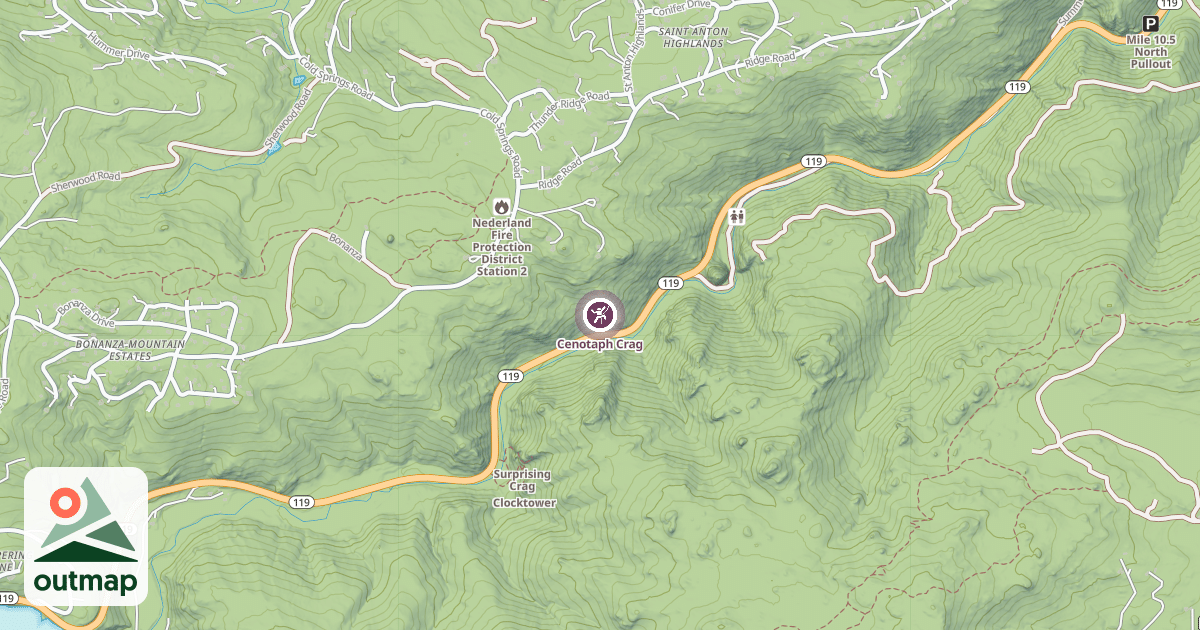 Map of Cenotaph Crag