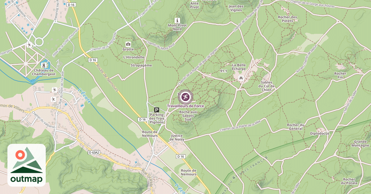 Map of Travailleurs de Force