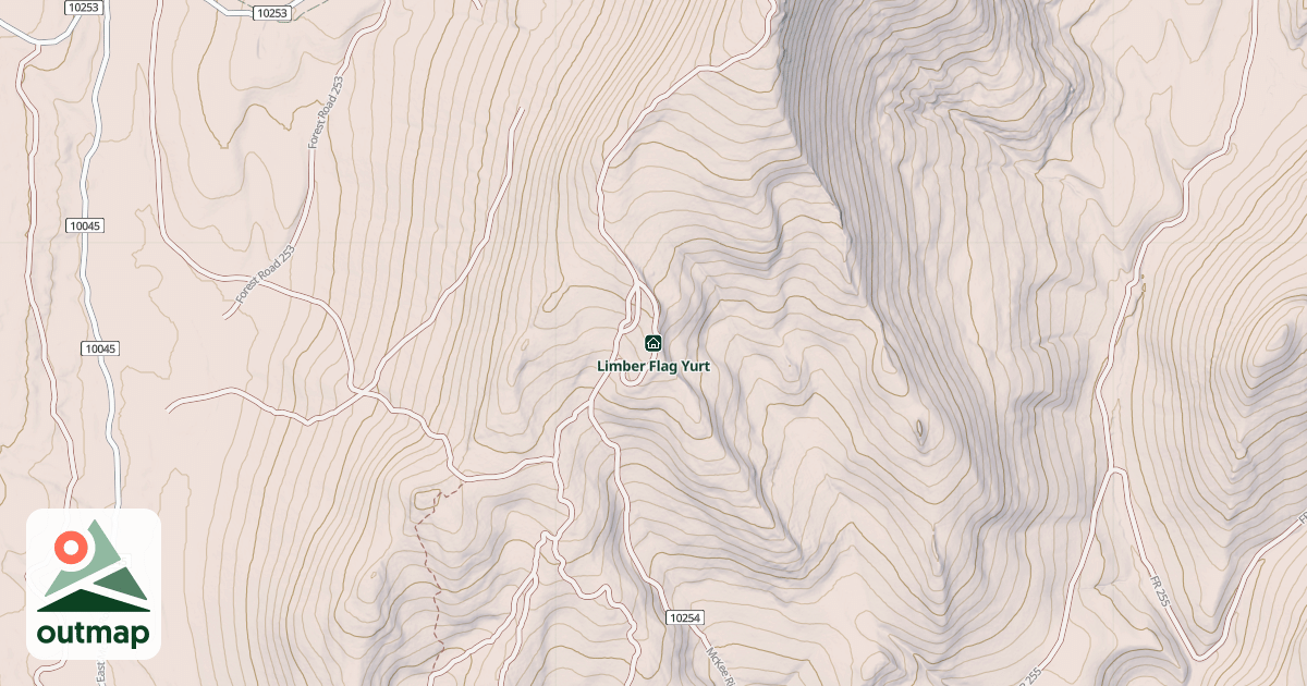Map of Limber Flag Yurt