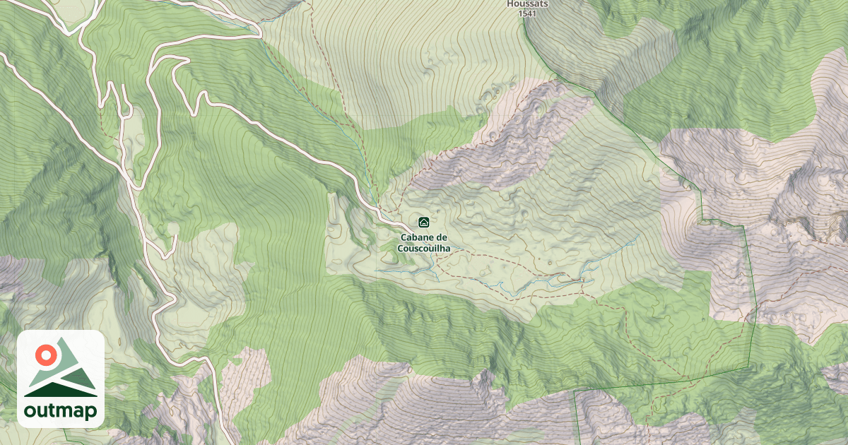 Map of Cabane de Couscouilha