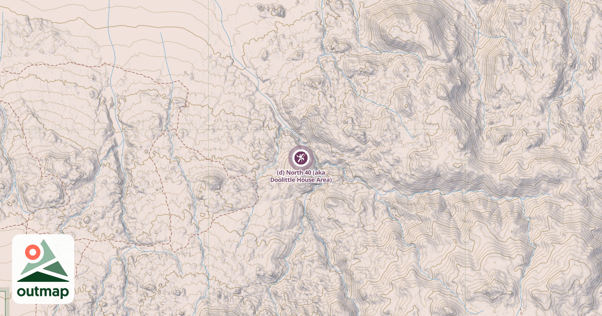 Map of (d) North 40 (aka Doolittle House Area)