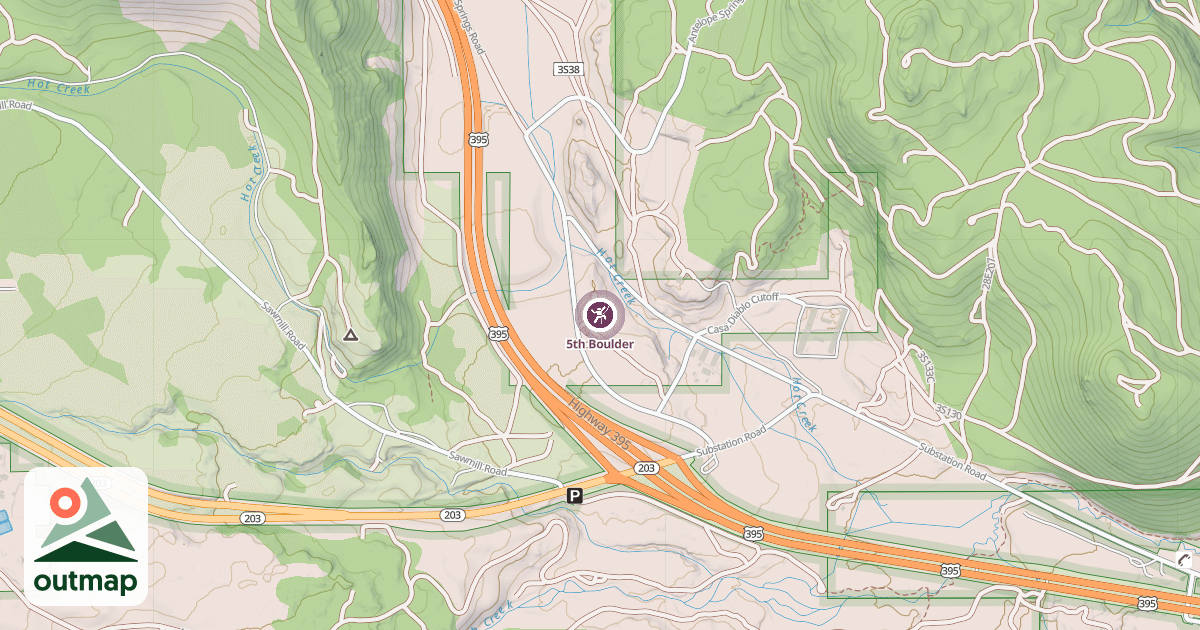 Map of 5th Boulder