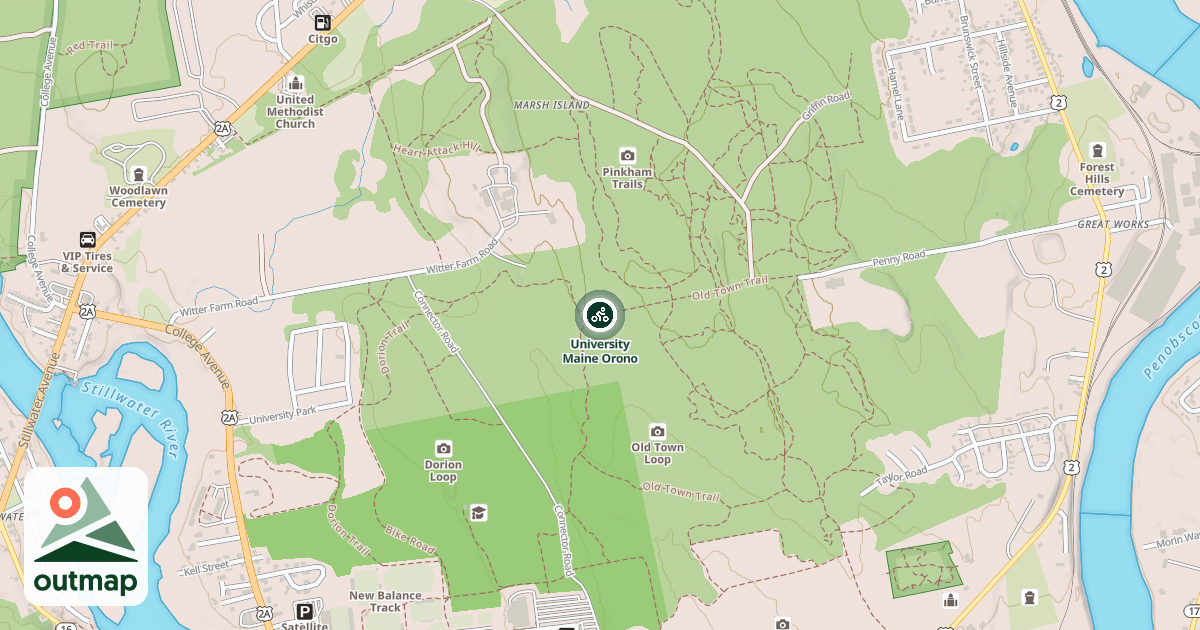 Map of University Maine Orono