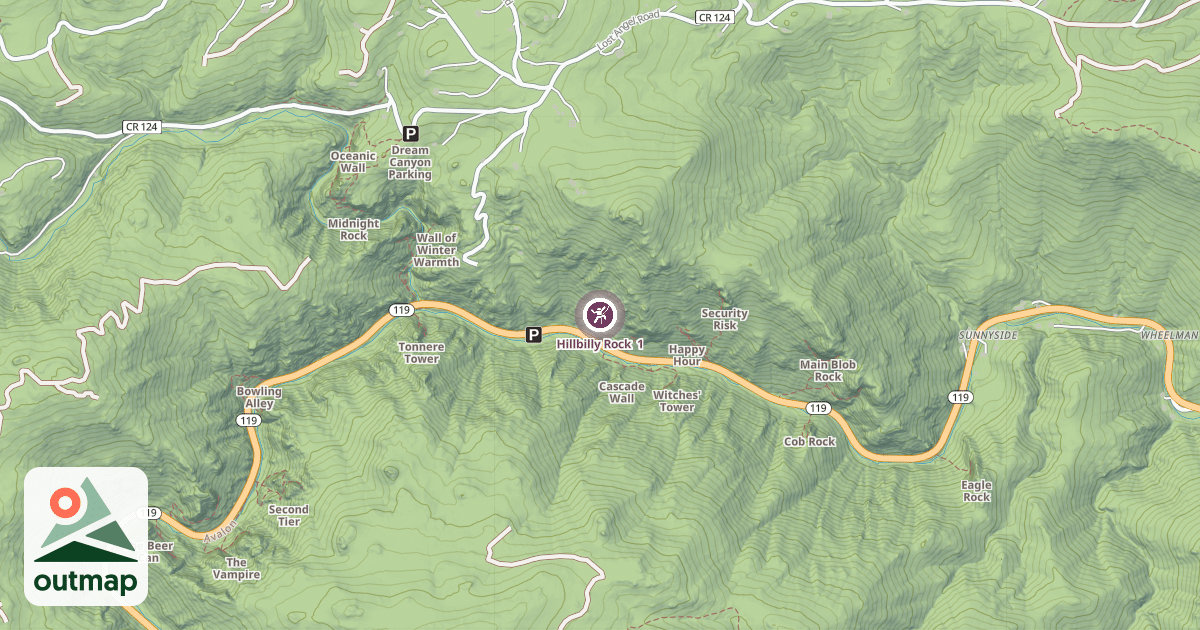 Map of Hillbilly Rock  1