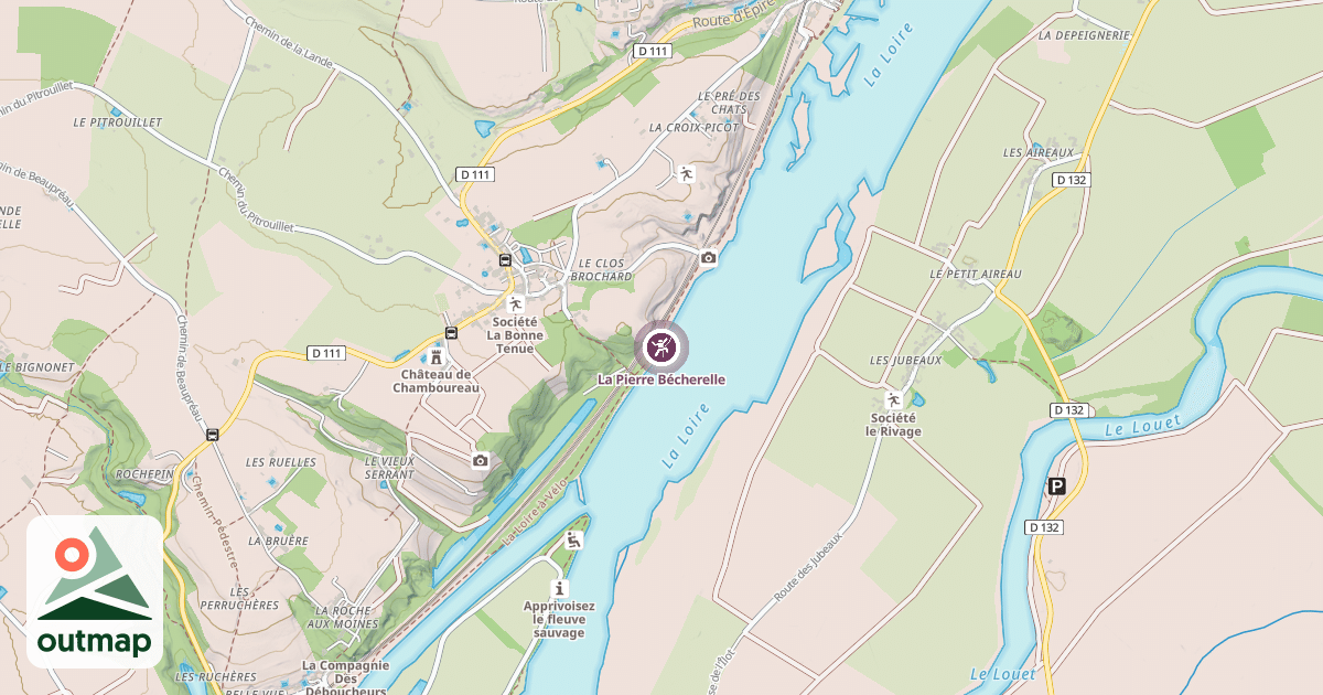 Map of La Pierre Bécherelle
