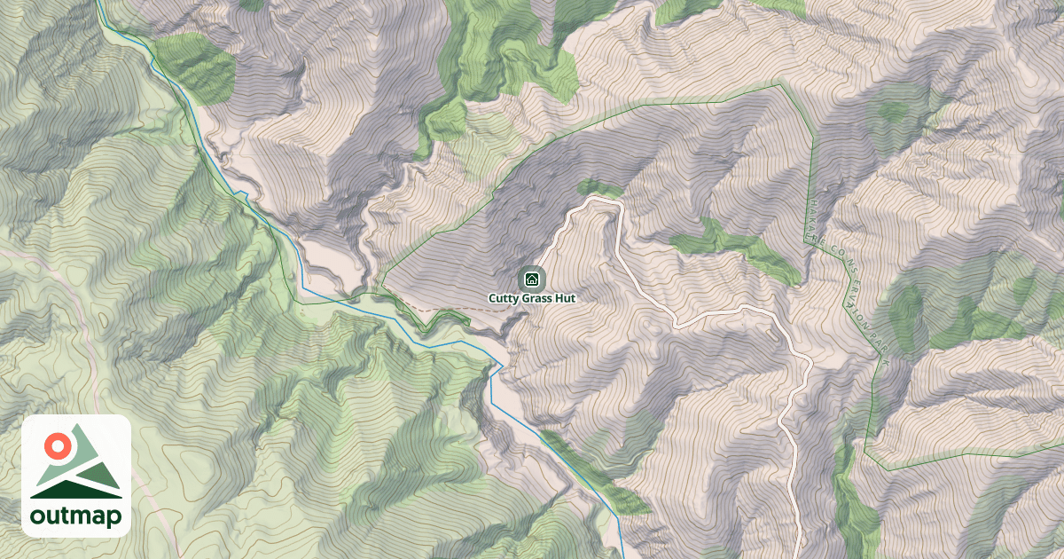 Map of Cutty Grass Hut