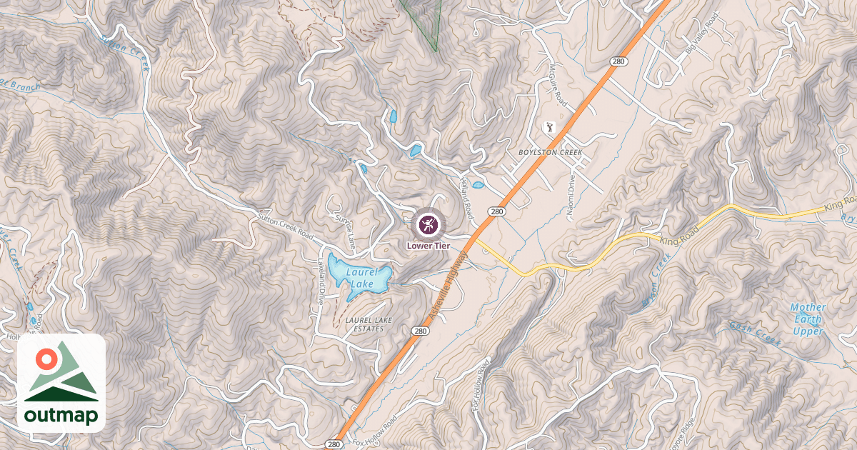 Map of Lower Tier