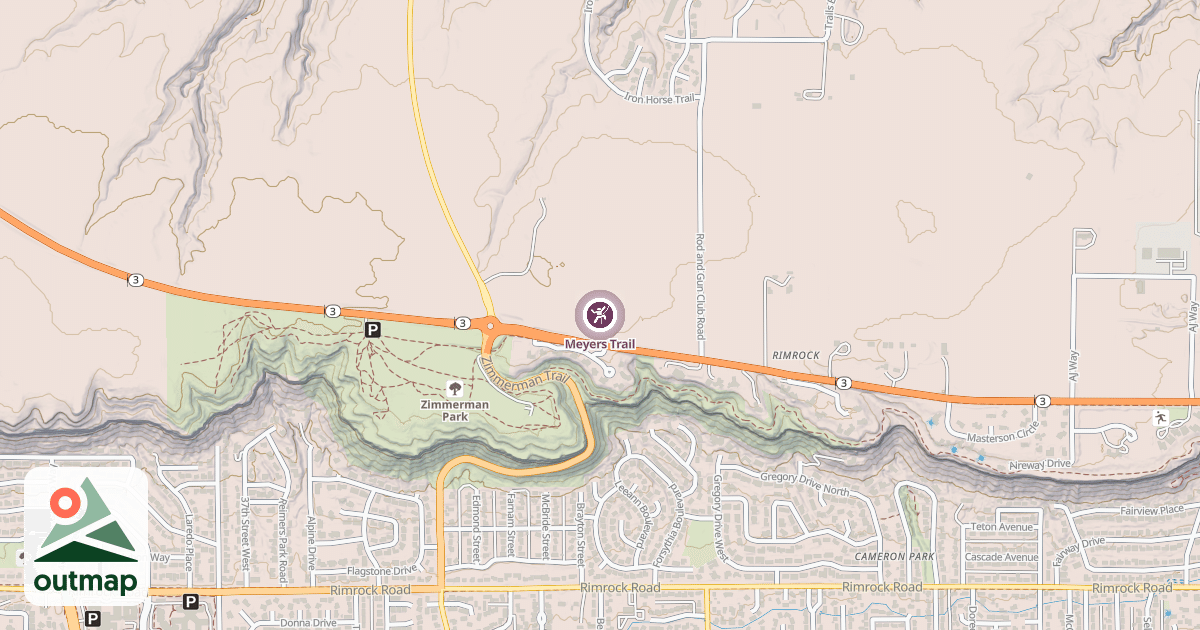 Map of Meyers Trail