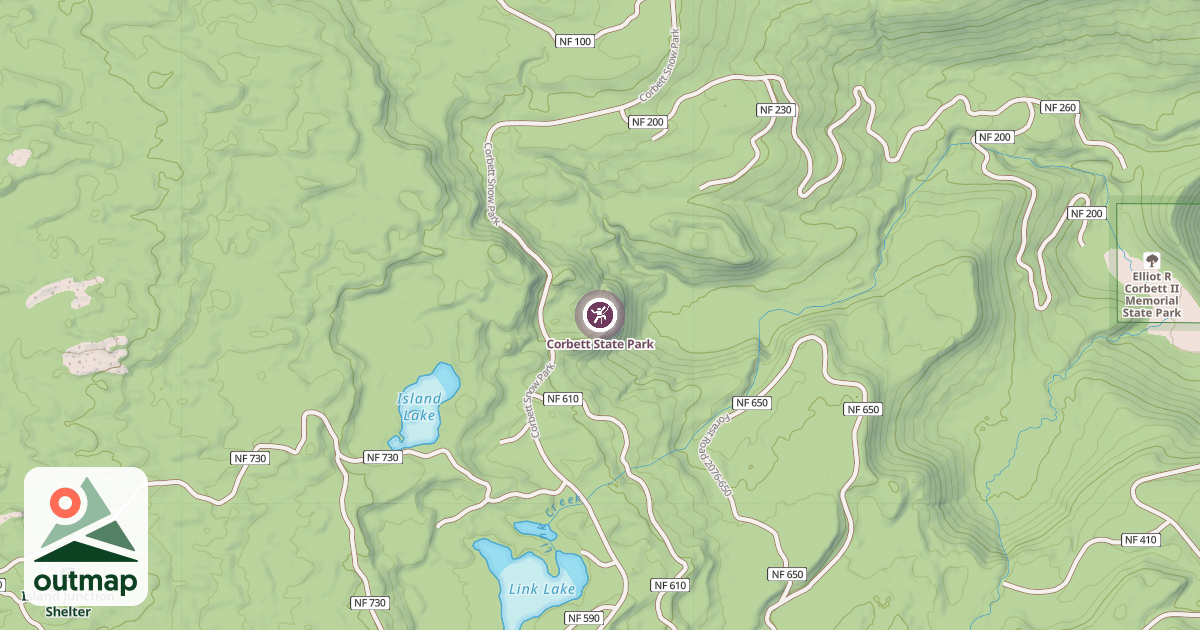 Map of Corbett State Park