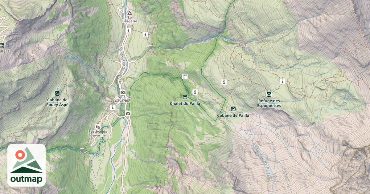 Map of Chalet du Pailla
