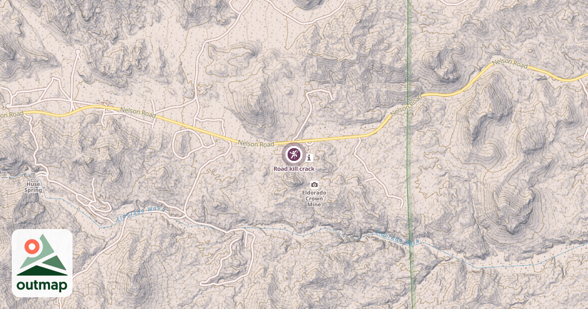 Map of Road kill crack
