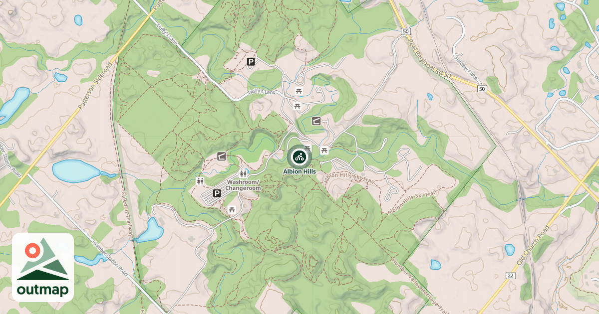Map of Albion Hills