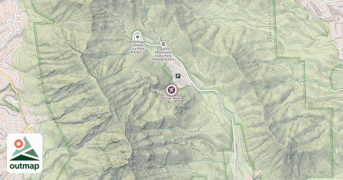 Map of Picnic Rock