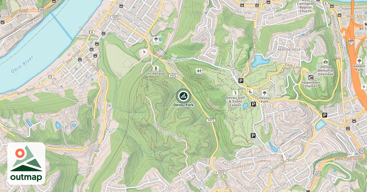 Map of Devou Park