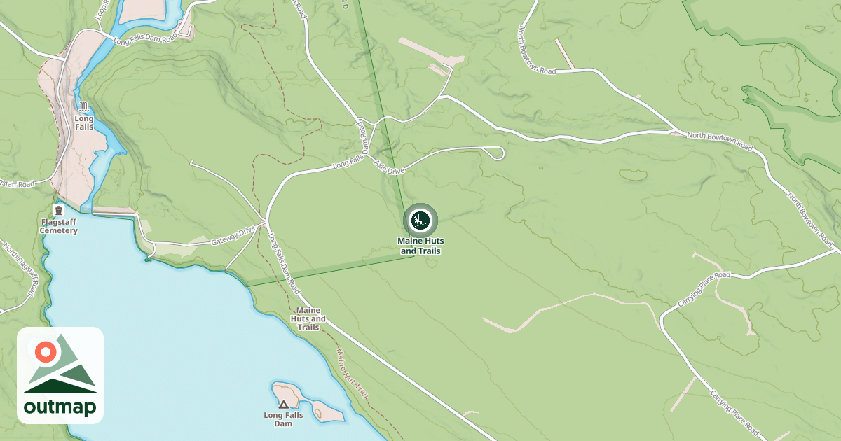 Map of Maine Huts and Trails