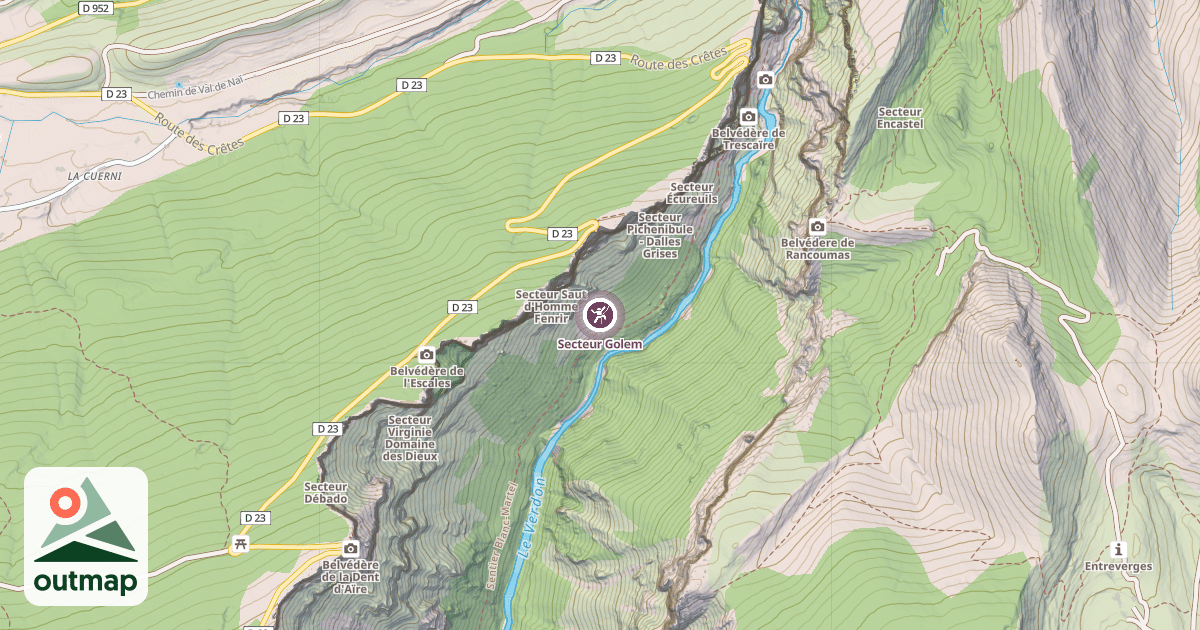 Map of Secteur Golem
