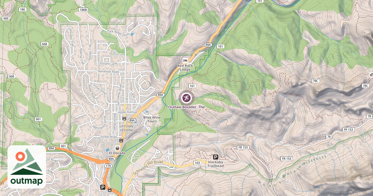 Map of Outlaw Boulder, The