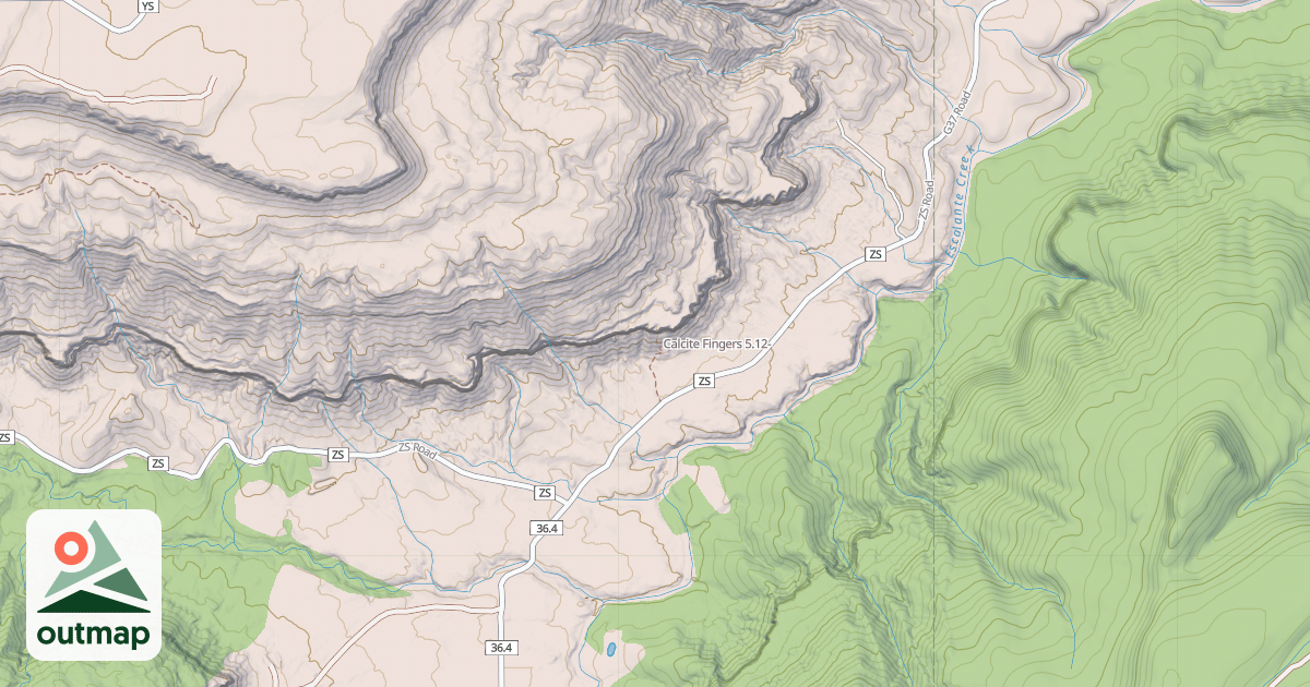 Map of Calcite Fingers