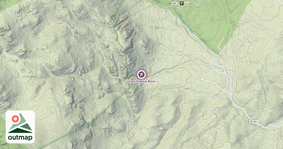 Map of Oneg Shabbat Block