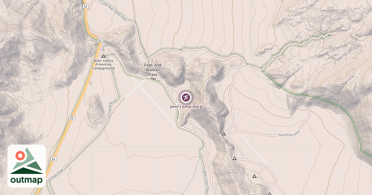 Map of Jaret's Jump aka JJ