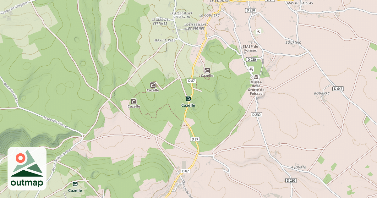 Map of Cazelle