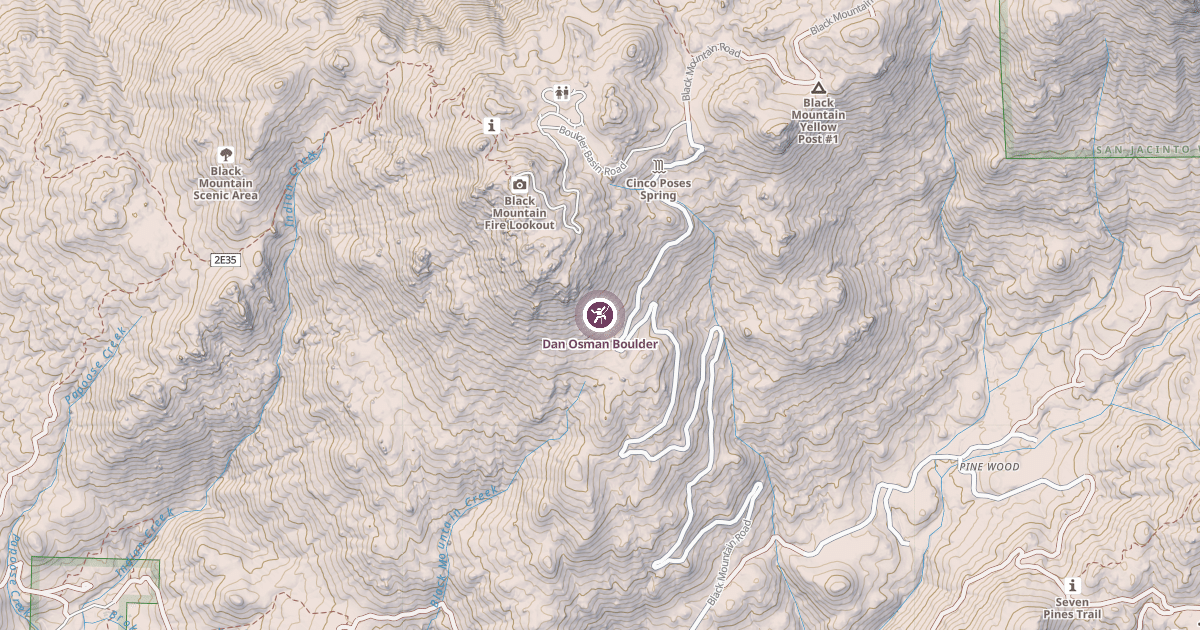 Map preview of Dan Osman Boulder