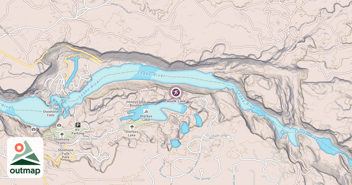 Map of Skunk Cave