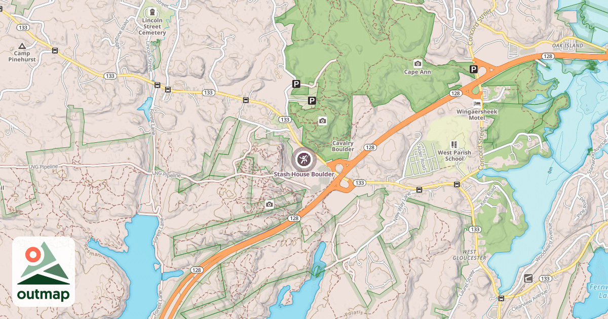 Map of Stash House Boulder