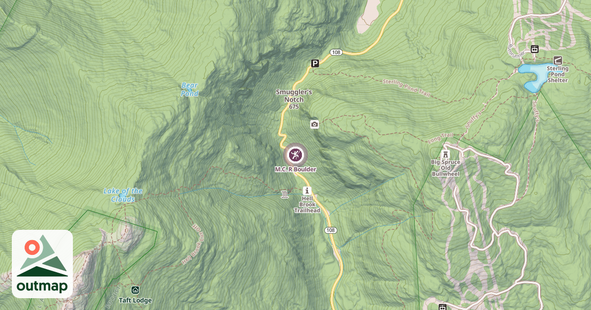 Map of M.C. R Boulder