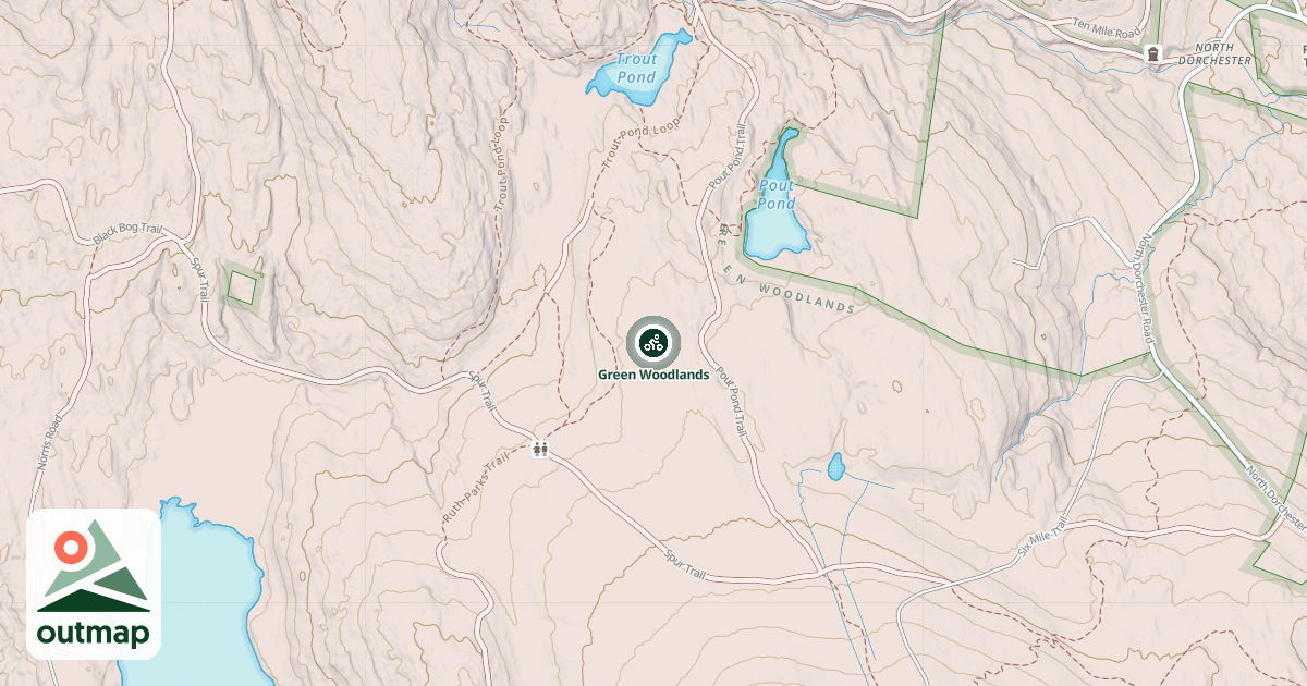 Map of Green Woodlands