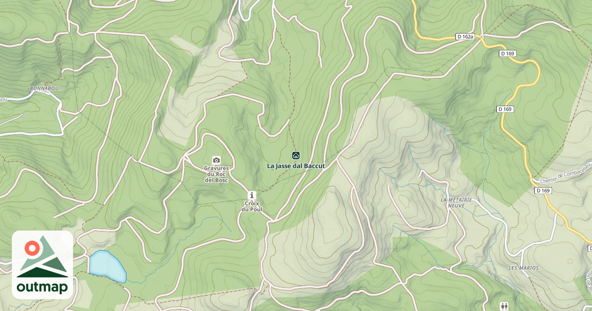 Map of La Jasse dal Baccut