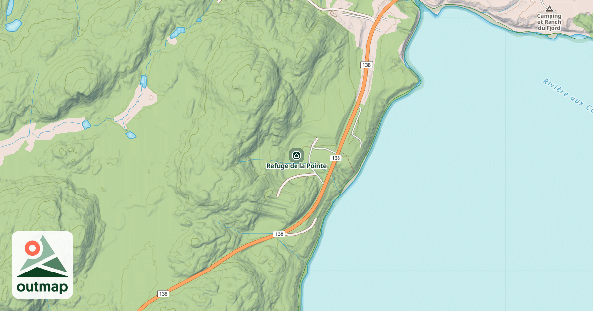 Map of Refuge de la Pointe