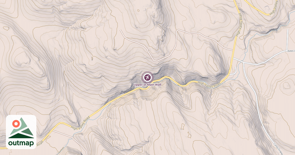 Map of Upper or Main Wall