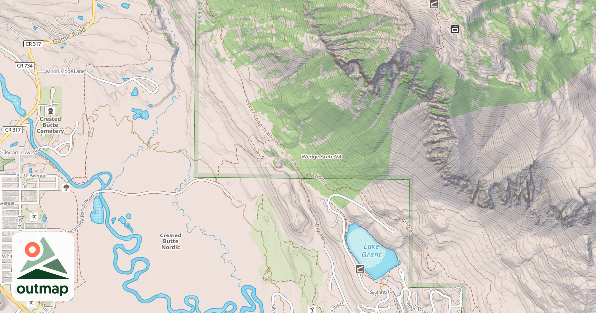 Map of Wedge Arete