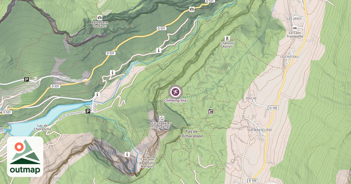 Map of Climbing Site