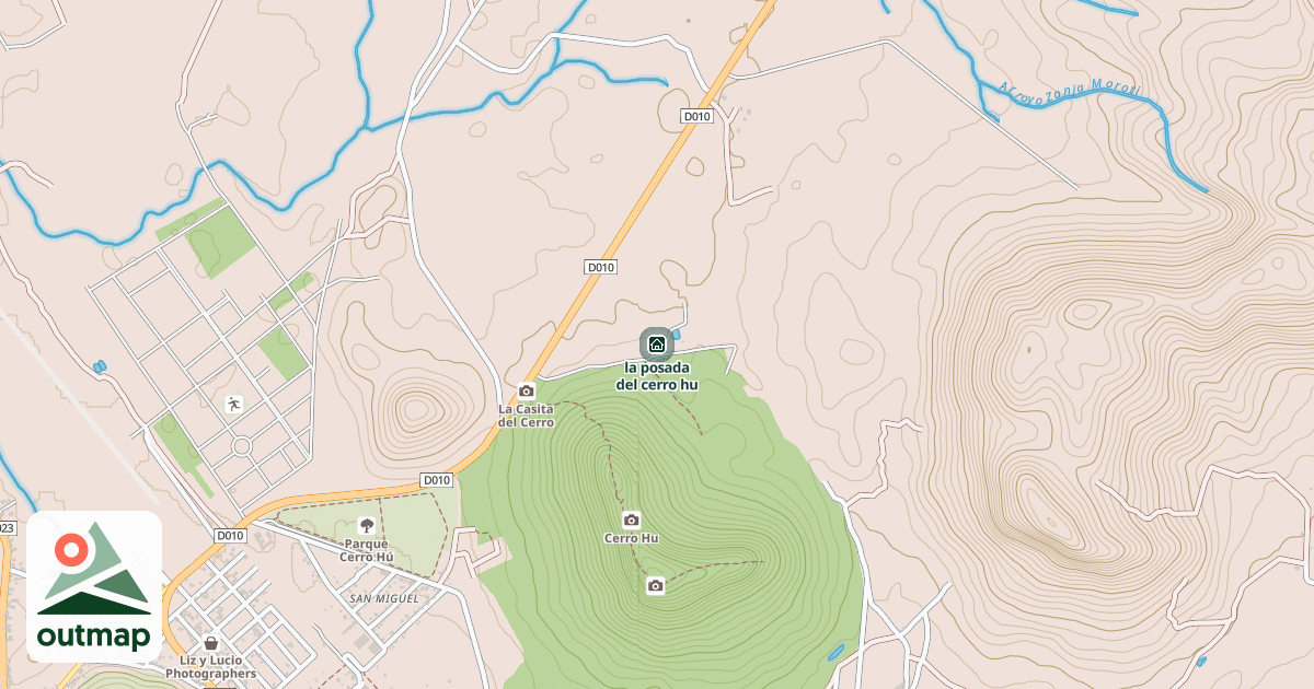 Map of la posada del cerro hu