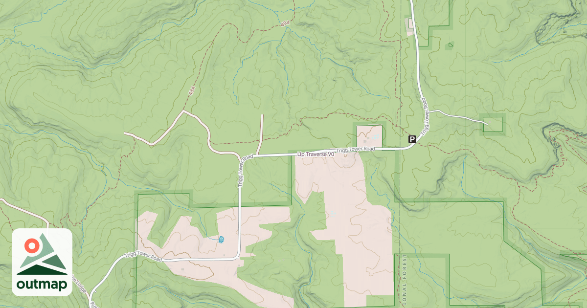 Map of Lip Traverse