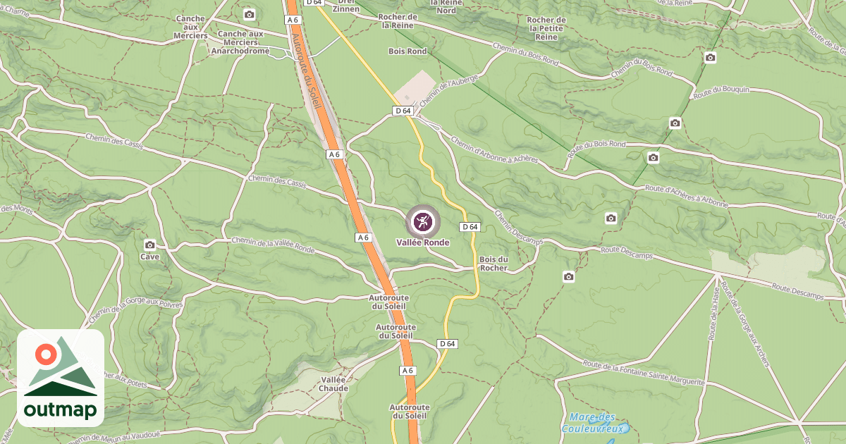 Map of Vallée Ronde