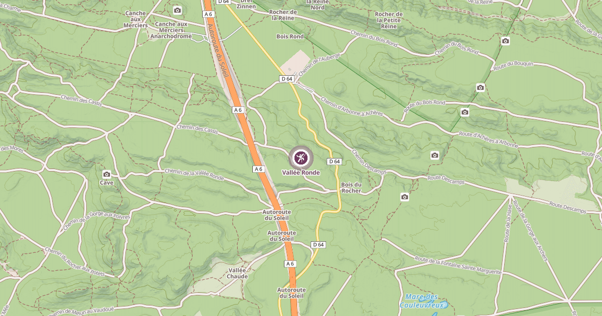 Map preview of Vallée Ronde