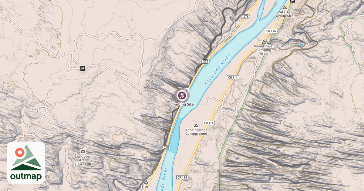 Map of Climbing Site