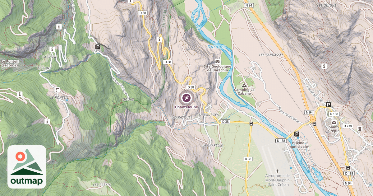 Map of Chanteloube