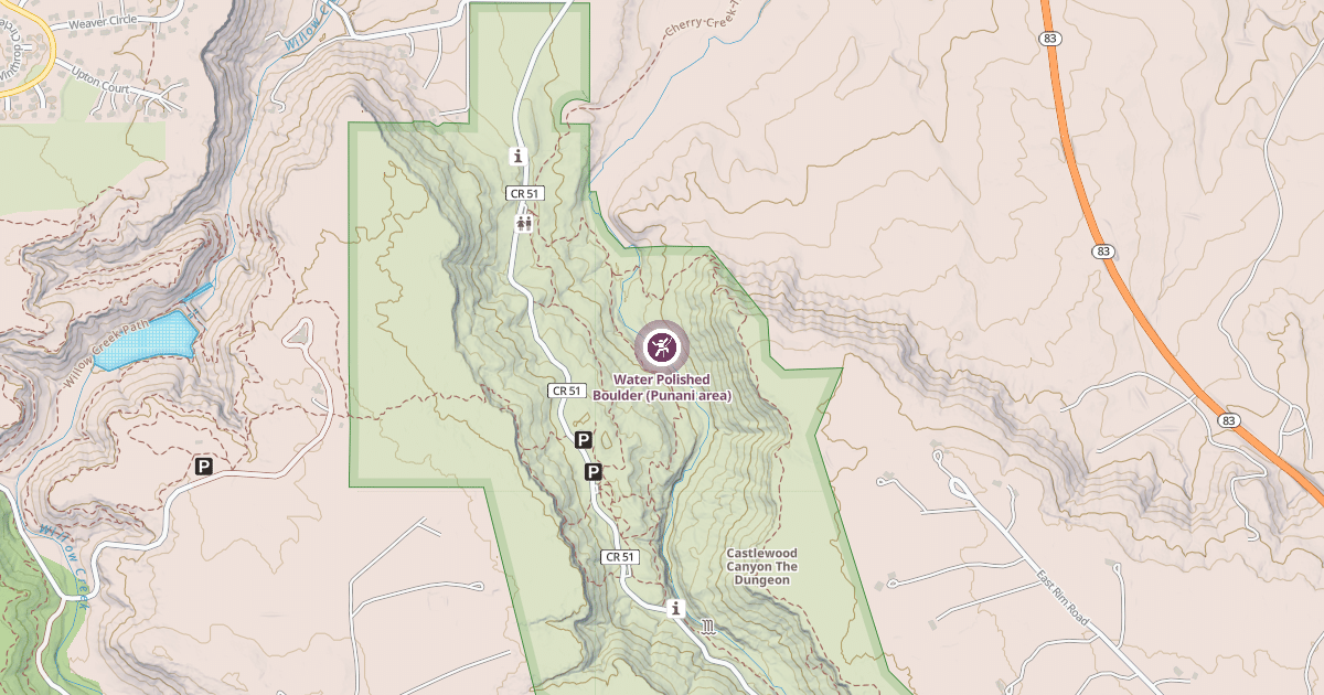 Map preview of Water Polished Boulder (Punani area)