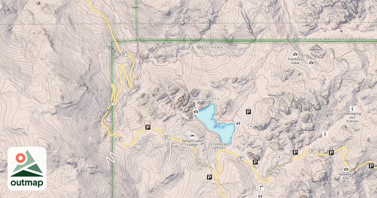Map of North Face 5.9